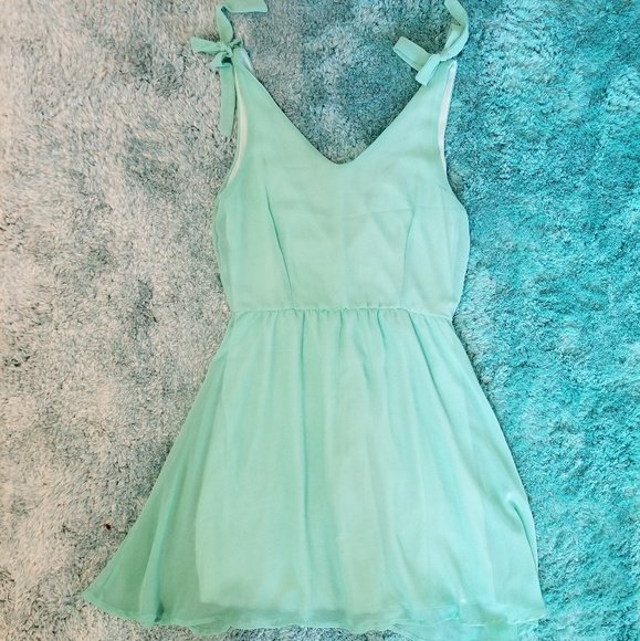 Nordstrom Dee Elle Mint Green Summer Dress - Picture 2 of 8